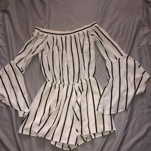 Black/White romper